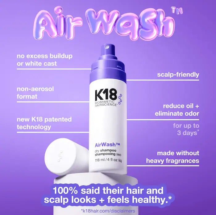 K18 Biomimetic Hairscience AirWash™ Dry Shampoo - PRE ORDEN