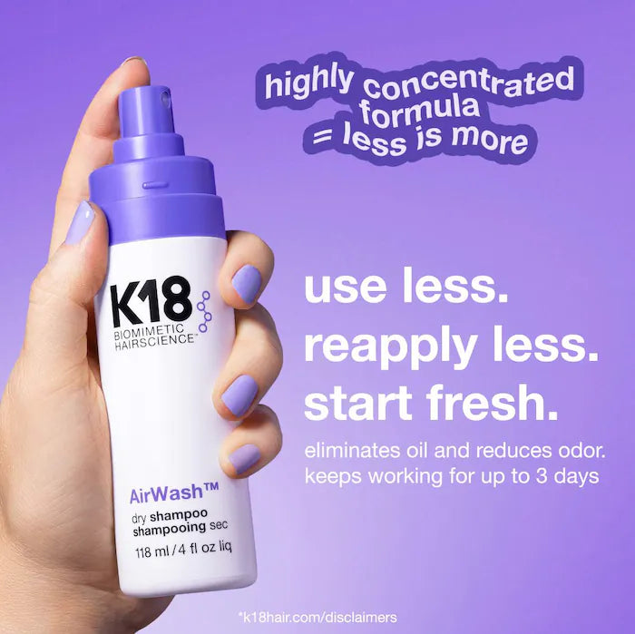 K18 Biomimetic Hairscience AirWash™ Dry Shampoo - PRE ORDEN