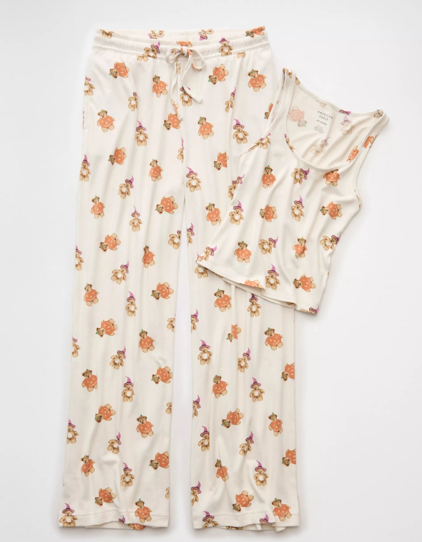 Ae AE Luxe Plush Halloween Tank Top & Pant PJ Set - PRE ORDEN