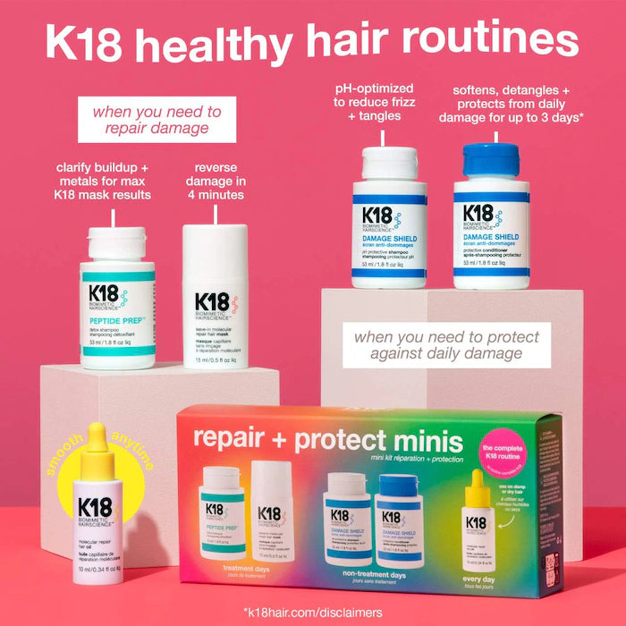 K18 Biomimetic Hairscience Repair + Protect Mini's Hair Set - PRE ORDEN