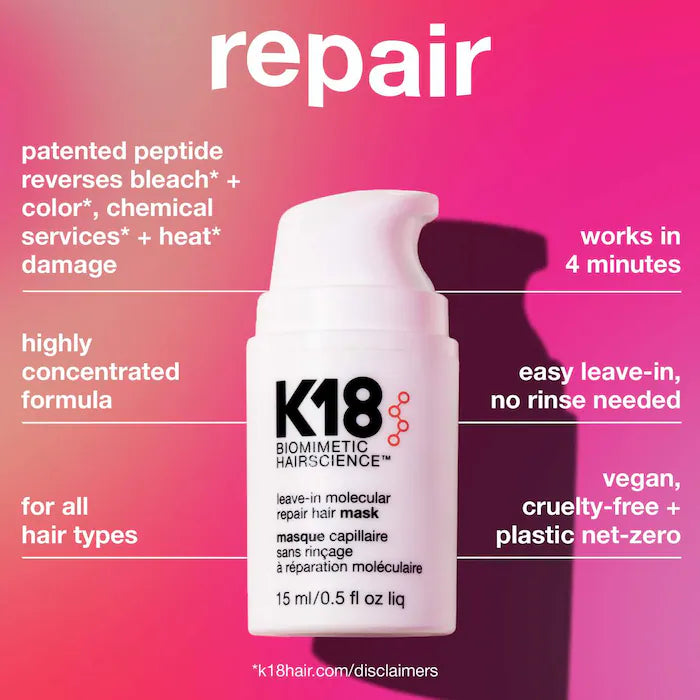 K18 Biomimetic Hairscience Repair + Protect Mini's Hair Set - PRE ORDEN