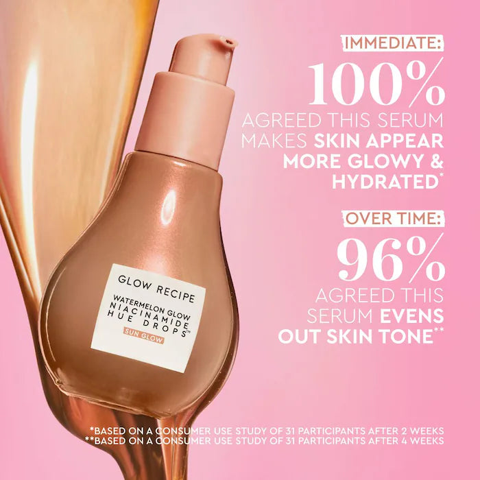 Glow Recipe Watermelon Glow Niacinamide Hue Drops Sun Glow Serum - PRE ORDEN