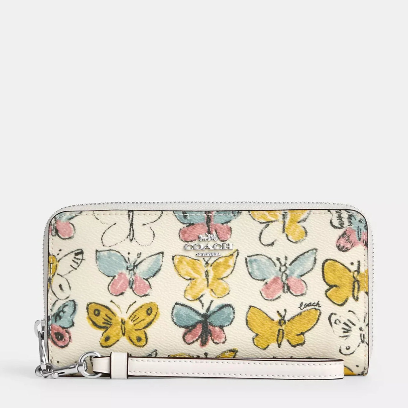 Coach long zip around wallet with butterfly print - PRE ORDEN