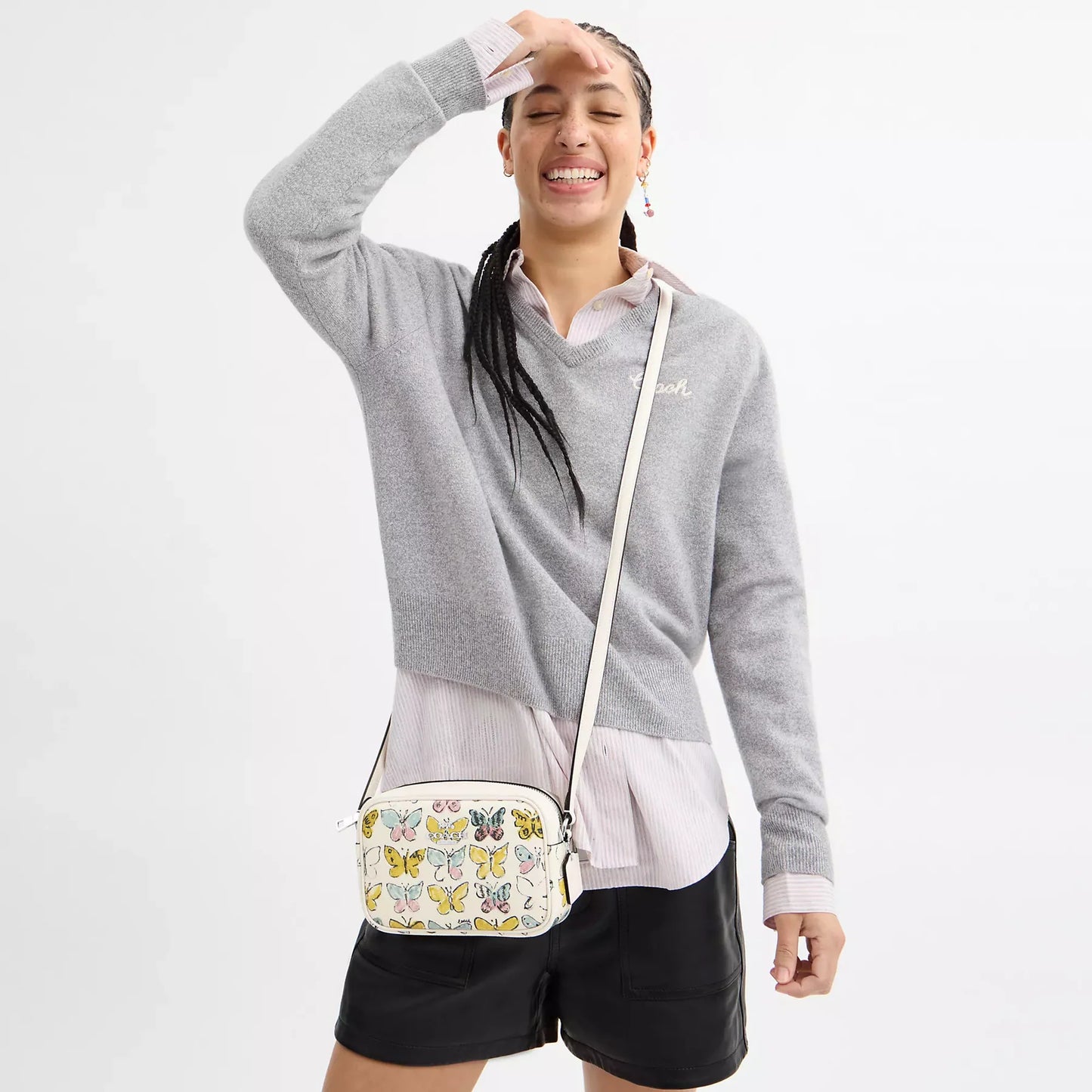 Coach outlet mini jamie camera bag with butterfly print - PRE ORDEN