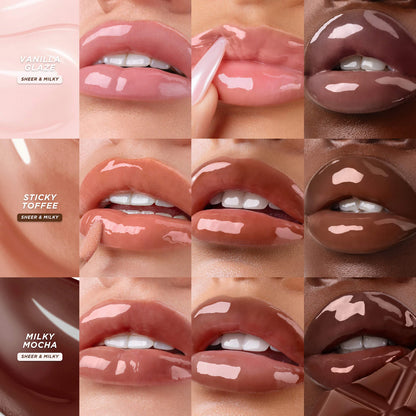 Gisou  Honey Infused Hydrating Lip Oil Milky Mocha - milky mocha brown - PRE ORDEN