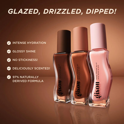 Gisou  Honey Infused Hydrating Lip Oil Milky Mocha - milky mocha brown - PRE ORDEN
