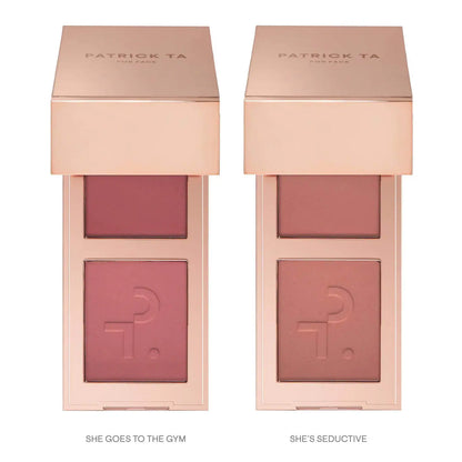 PATRICK TA  Mini Double-Take Crème & Powder Blush Duo Set - ENTREGA INMEDIATA