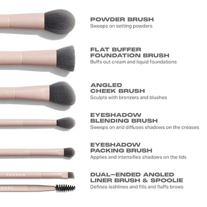 Morphe Bamboo & Charcoal-Infused Travel Brush Set - PRE ORDEN