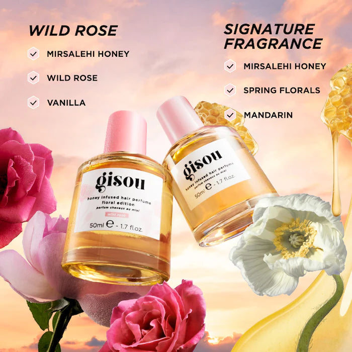 Gisou Mini Honey Infused Hair Perfume - Wild Rose PRE ORDEN