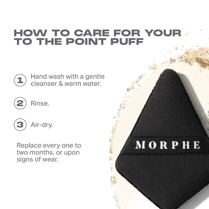 Morphe To the Point Dual-Sided Powder Puff - PRE ORDEN