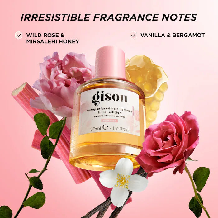 Gisou Mini Honey Infused Hair Perfume - Wild Rose PRE ORDEN