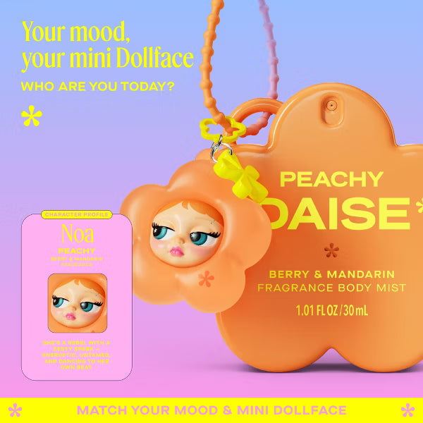 DAISE Mini Body Mist + Charm - Peachy - PRE ORDEN