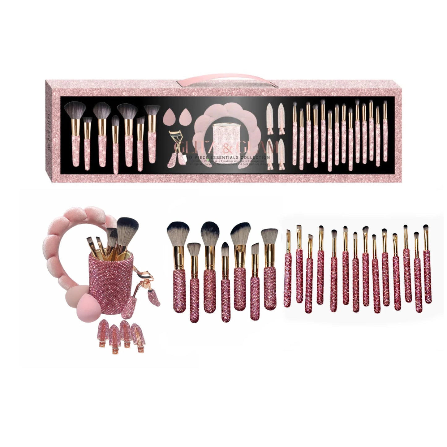 Blush Glitz & Glam | 30pc Essentials Collection Brush Set - PRE ORDEN