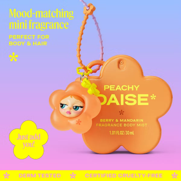 DAISE Mini Body Mist + Charm - Peachy - PRE ORDEN