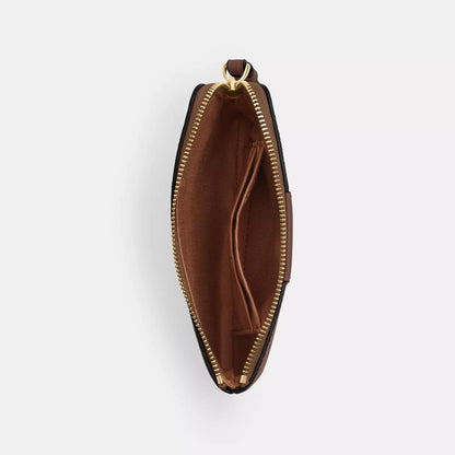 Coach wristlet muñequera gold/tan/brown monograma C - PRE ORDEN